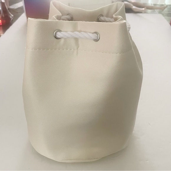 CD Christian Dior Canvas Drawstring Cinched Beauty Pouch Round - Picture 6 of 6